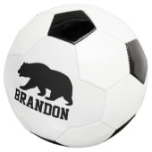 Boule de football sur mesure avec grand logo d'our (3/4)