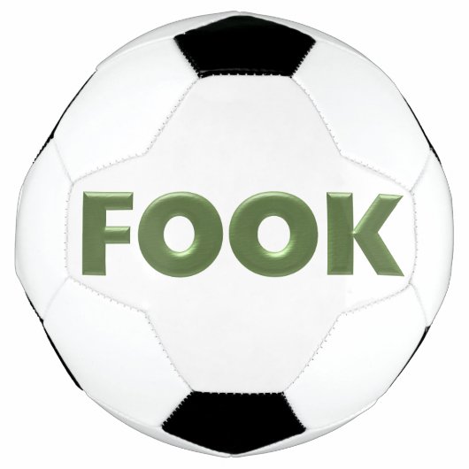 Boule de football vert pâle et blanc (Devant)