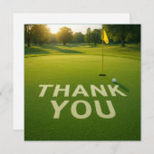 Boule de golf avec mot merci de mettre vert (Devant / Derrière)