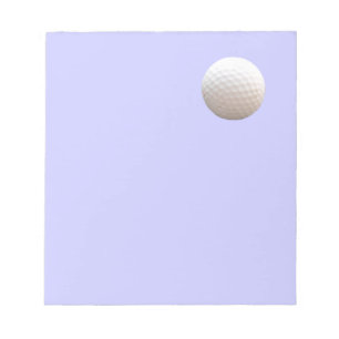 Boule de golf dans le bloc-notes Sky