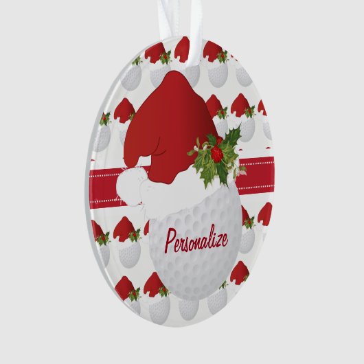 Boule de golf de Noël de sport (devant)