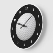 Boule de golf Design Horloge murale (Angle)
