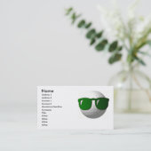 Boule de golf fraîche sur le carte de visite (Debout devant)