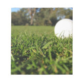 Boule de golf sur le Bloc-notes du parcours (Devant)