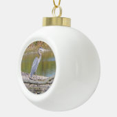 Boule de Héron bleu ou ornement de flocon de neige (Droite)
