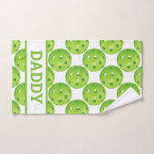 Boule de icket verte avec texte personnalisé (Serviette à main)