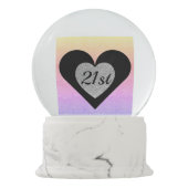 Boule de neige personnalisée spéciale anniversaire (Dos)