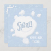 Boule De Neige Splat ! Invitation du parti (Devant / Derrière)