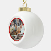 Boule de Noël de chien personnalisé Ornements de N (Droite)