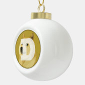 Boule de Noël en céramique Dogecoin (Droite)