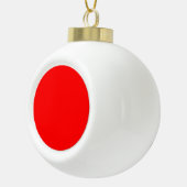 Boule de Noël en céramique rouge (Droite)