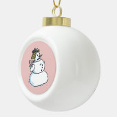 Boule de Noël en céramique Snowwoman (Droite)
