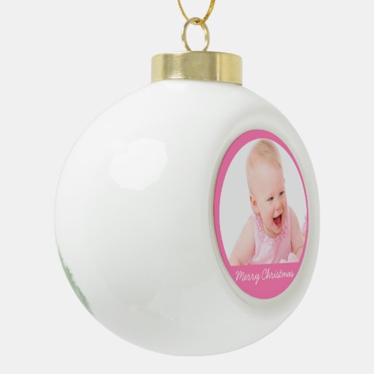 Boule de Noël Ornements Avec Bébé (Gauche)