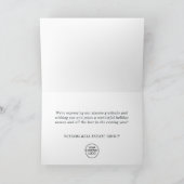 Boule de Noël Rouge Bleu Or Carte de vœux d'entrep (Intérieur)