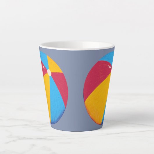 Boule de plage Latte Mug (Devant)