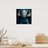 Boule de rugby - Rugby Peinture Impression (Cuisine)