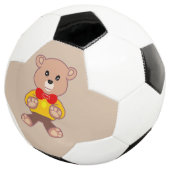 Boule de soccer beige mignonne Bowtie Teddy Bear (3/4)