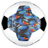 Boule de soccer bleu Kanga (Tourné)