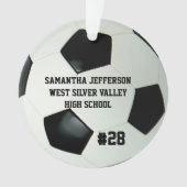 Boule de soccer circulaire personnalisée (devant)