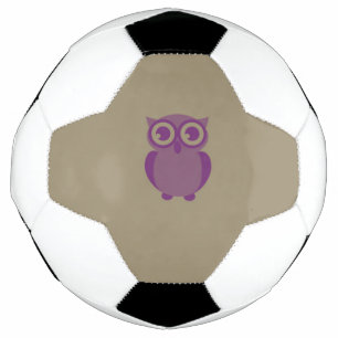 Boule de soccer de hibou pourpre