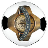 Boule de soccer de la boussole du Nord (Tourné)