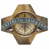 Boule de soccer de la boussole du Nord (Plat)