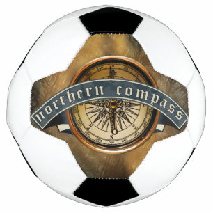Boule de soccer de la boussole du Nord