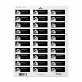 Boule de soccer Étiquettes d'adresse de retour per (Feuille entière)