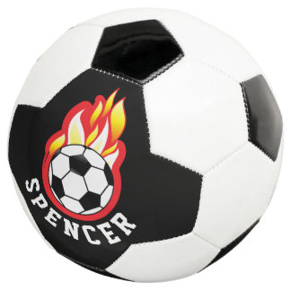 Boule de soccer flamboyante personnalisée