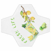 Boule de soccer fraîche au citron - Texte personna (Plat)