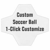 Boule de soccer imprimée sur mesure pour personnal (Plat)