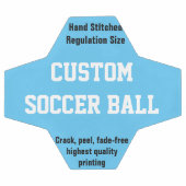 Boule de soccer imprimée sur mesure pour personnal (Plat)