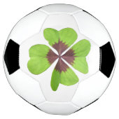 Boule de soccer personnalisable à quatre feuilles  (Tourné)