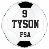 Boule de soccer personnalisée (Devant)