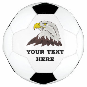 Boule de soccer personnalisée avec grand logo tê