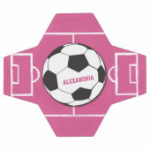 Boule de soccer personnalisée et rose de champ (Plat)