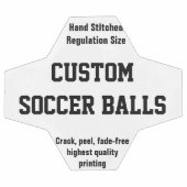 Boule de soccer personnalisée imprimée (Plat)