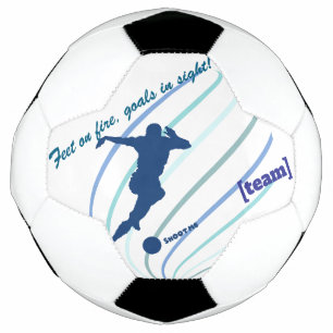 Boule de soccer personnalisée - "Pieds sur feu, Ob