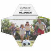 Boule de soccer photo personnalisée (Plat)