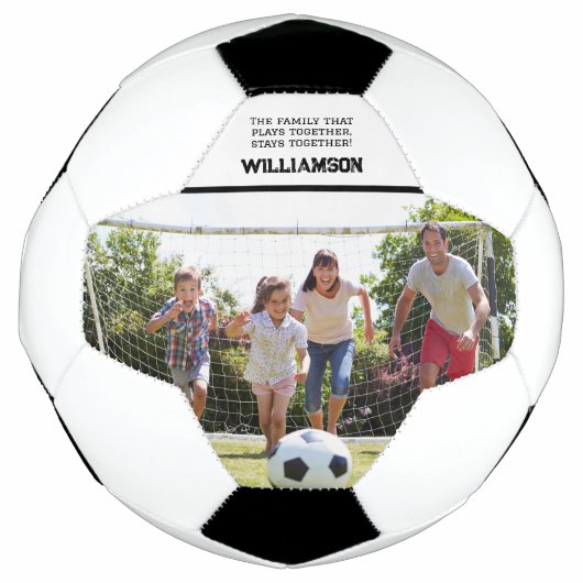 Boule de soccer photo personnalisée (Devant)