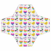 Boule de soccer Pride Hearts (Plat)