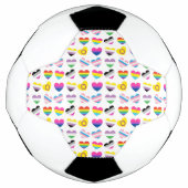 Boule de soccer Pride Hearts (Devant)