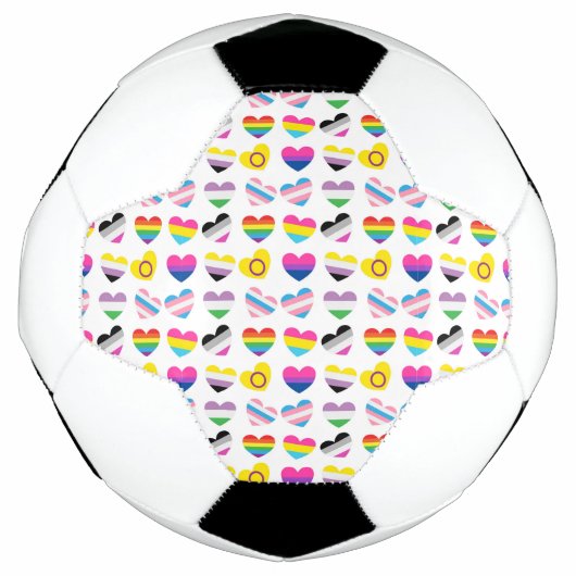 Boule de soccer Pride Hearts (Devant)