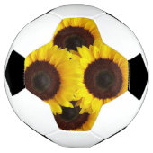 Boule de soccer tournesol floral (Tourné)