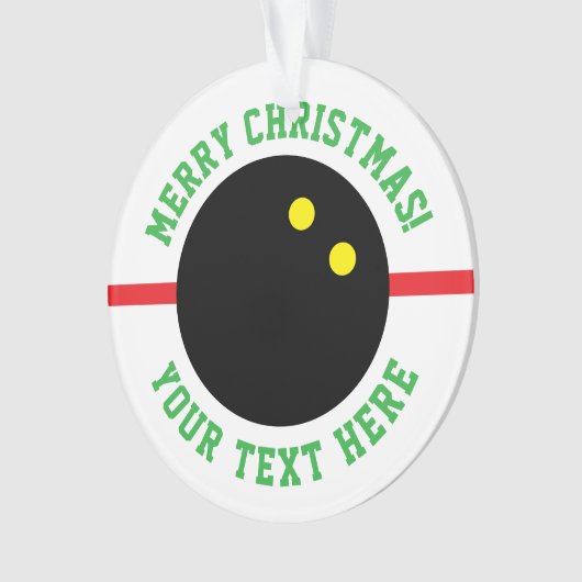 Boule de squash Cadeau de Noël (devant)