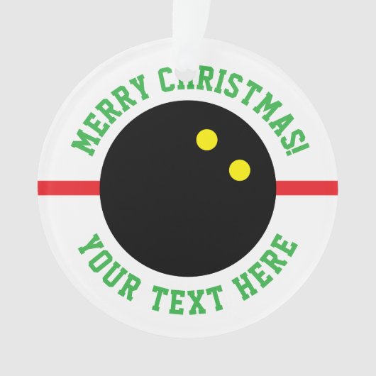 Boule de squash Cadeau de Noël (devant)