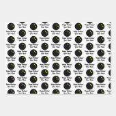 Boule de squash personnalisée feuilles de papier d (Devant)