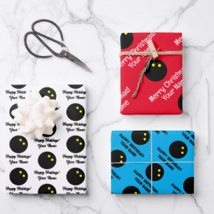 Boule de squash personnalisée feuilles de papier d