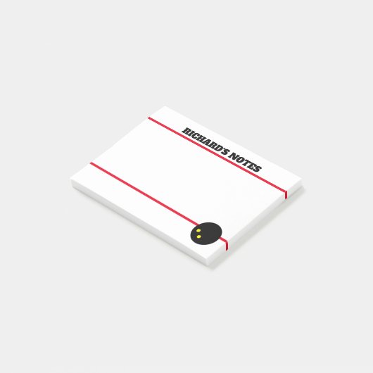 Boule de squash Post-it® Notes pour les messages c (Incliné)