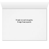 Boule de tulipe rose simple avec poème (Intérieur Horizontal (Bas))